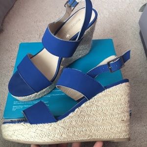 Royal Blue Wedges